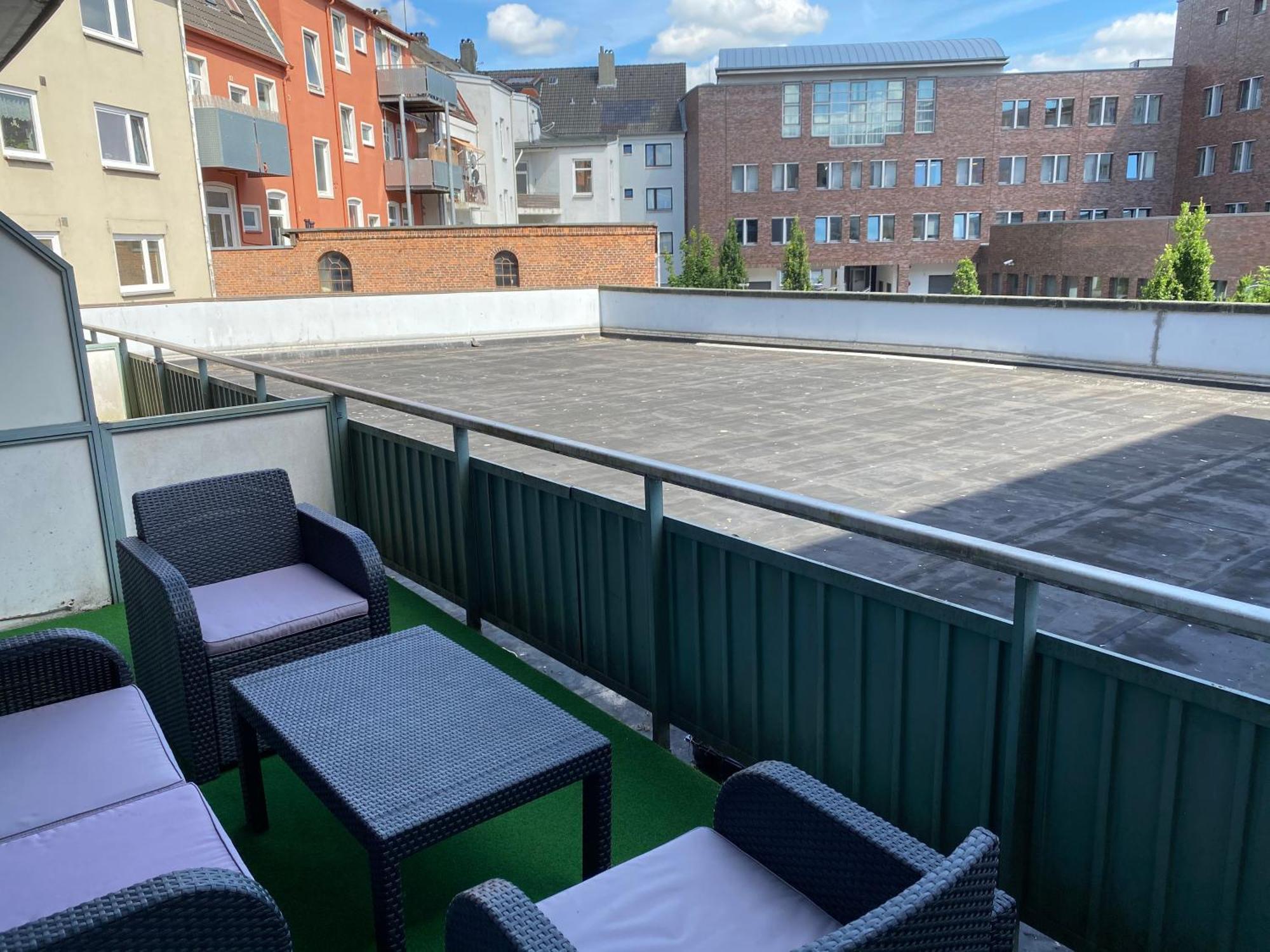 1,5-Zimmer Apartment Mit Balkon Am Hauptbahnhof 新明斯特 外观 照片